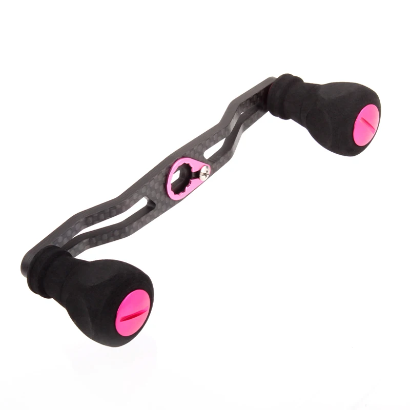 KAWA-mango de fibra de carbono con perilla EVA para carrete D/A, longitud de 130mm, tamaño del agujero 8*5mm, aparejos de pesca para accesorios DIY - imagen 4