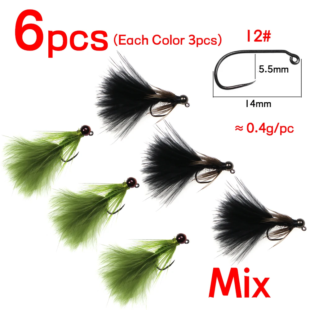6pcs Mix color