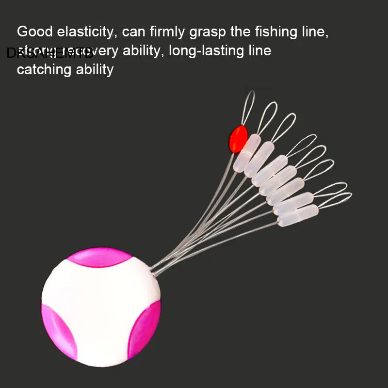 5 uds pesca tapón de silicona de flotador de la línea de pesca se detiene Space Bean pesca cebo accesorios MJ - imagen 3