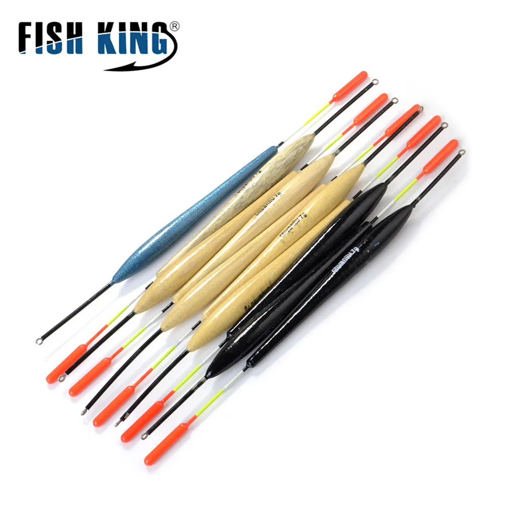 FISH KING-Juego de flotadores de Pesca, boya Vertical larga para aparejos de Pesca de carpa, 4g, 5g, 7g, 10 Uds. - imagen 2