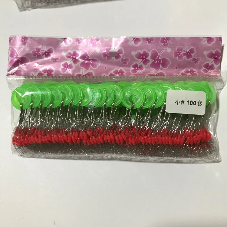 Conjunto de bolas espaciales de pesca, 600 unidades, 100 unidades, S, M, L, caucho rojo, tapón ovalado, posicionamiento, Conector de flotador de pesca, accesorios de pesca - imagen 4