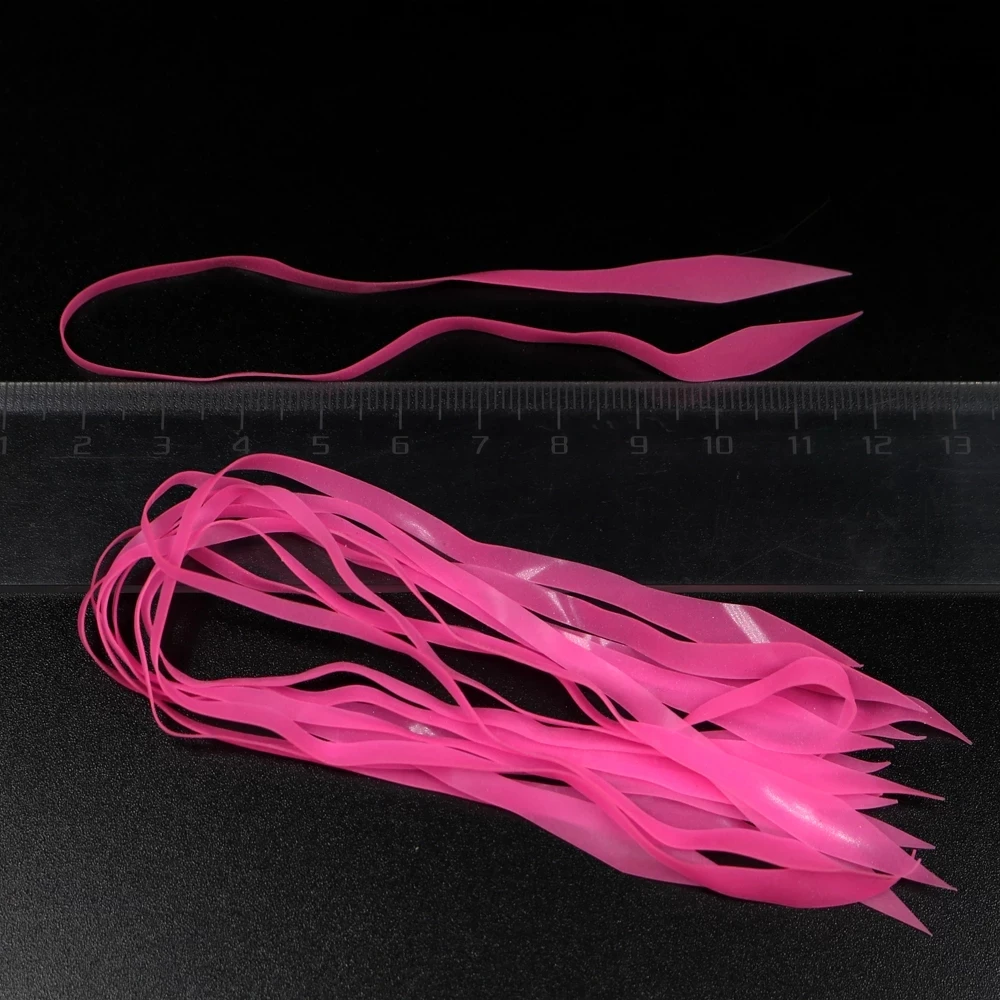 Remolque de falda de pulpo de silicona, cebo giratorio de goma, anzuelos de agua salada, piezas deslizantes de Material de pesca, venta al por mayor - imagen 3