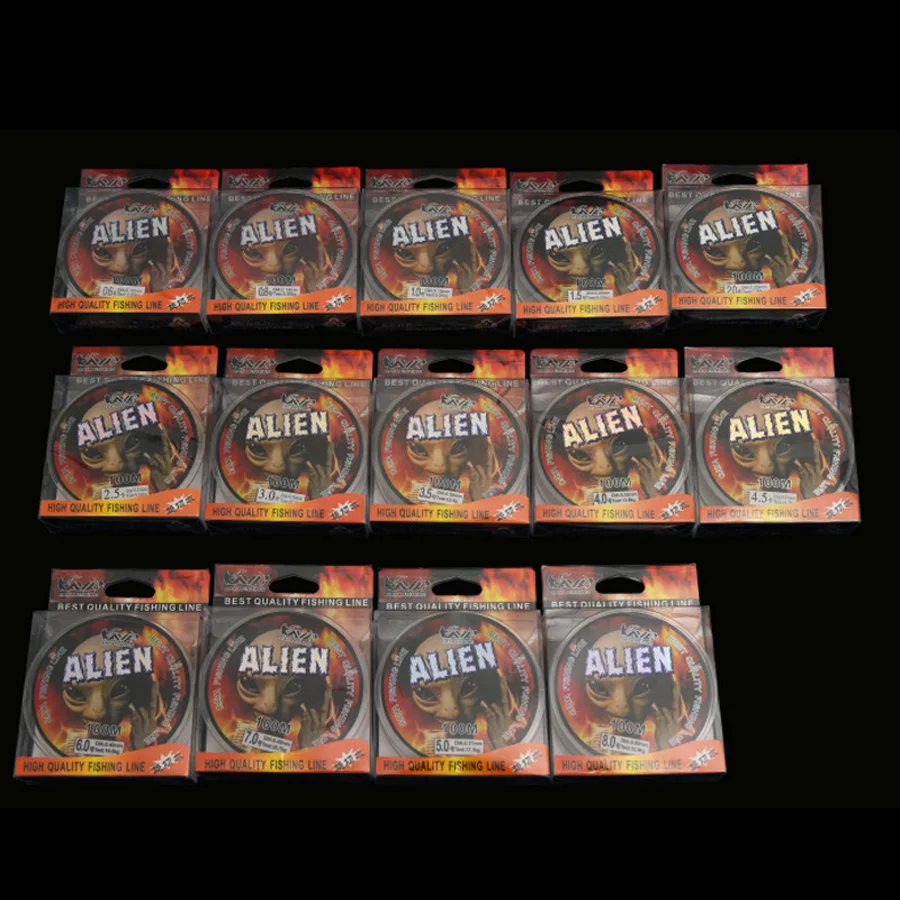 Línea de pesca con mosca Alien 100m 0,6 # -8.0 #   Línea de pesca con mosca de carpa de agua dulce líder marino de fibra de nailon súper fuerte japonesa - imagen 5