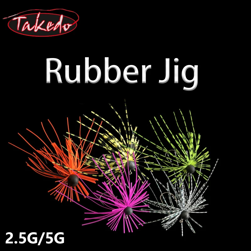 TAKEDO HDS03 1,8G - 5G ZITHER GOMA JIG Spinnerbait cuchillas falda de silicona resina de agua salada plantilla de tungsteno cabeza Spinner plantilla de goma - imagen 4