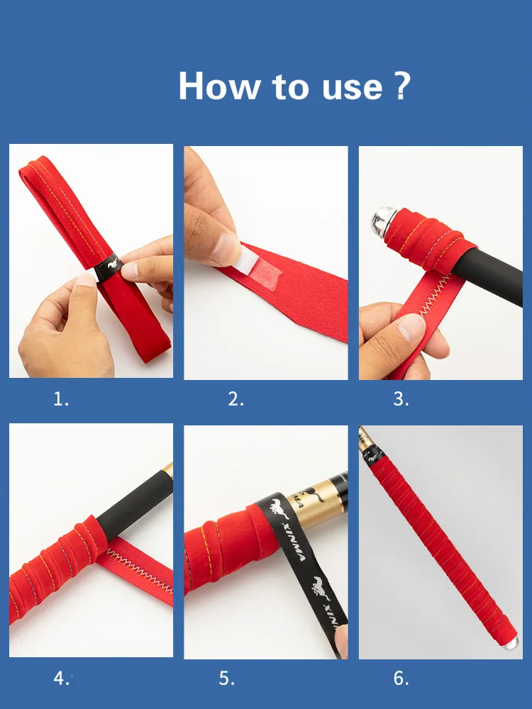 Cinta de envoltura antideslizante absorbente de sudor para raqueta de bádminton, cinta de envoltura para MANGO de raqueta, cinturón de agarre, accesorios de pesca, 4 Uds. - imagen 5