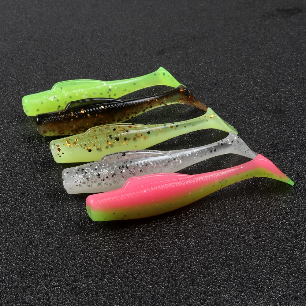JOHNCOO-señuelo de pesca de 6 piezas, cebo blando TPR, 6cm, 2,3g, Artificial, perca, lubina, trucha, Swimbait, Minnowz Jig, sábalo - imagen 5