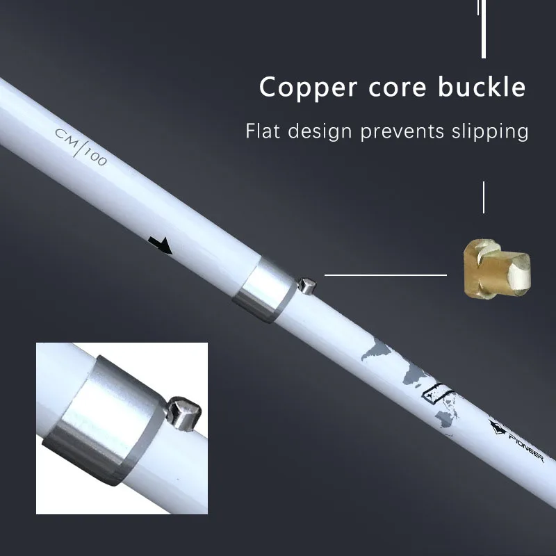 Pioneer-bastón plegable para senderismo, fibra de carbono ligera, aluminio, 3 + 2 piezas, bloqueo externo, escalada de montaña al aire libre - imagen 4
