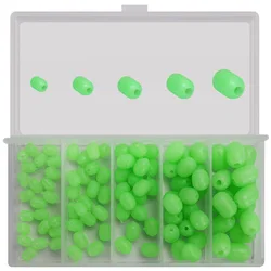 Bolas luminosas flotantes ovaladas de plástico para pesca nocturna