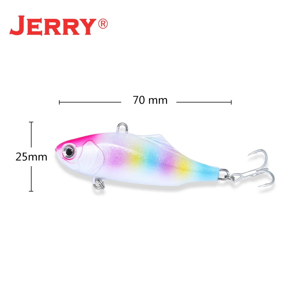 Jerry Darter-señuelos artificiales de pesca de agua dulce, cebo duro de fundición por vibración, hoja VIB que se hunde, 7cm, 23g, 1 unidad - imagen 5