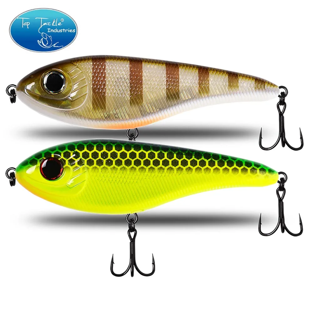 Cf señuelo Jerkbait de hundimiento lento, Wobblers para pesca de Pike Crankbaits, señuelo de pesca, sonajero y Vib para pesca en invierno, 78mm-15g - imagen 4