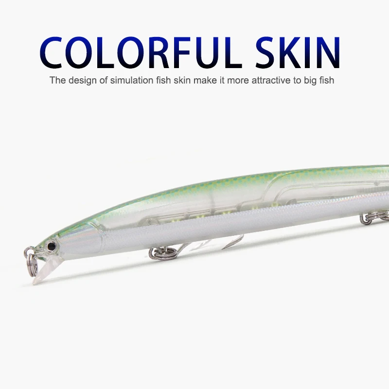 Wondershot-señuelo flotante para pesca de pececillos, anzuelo duro de fundición larga, profundidad de 130M, 13,5mm, 1,5g, Jerkbait, Wobblers, A03 - imagen 4