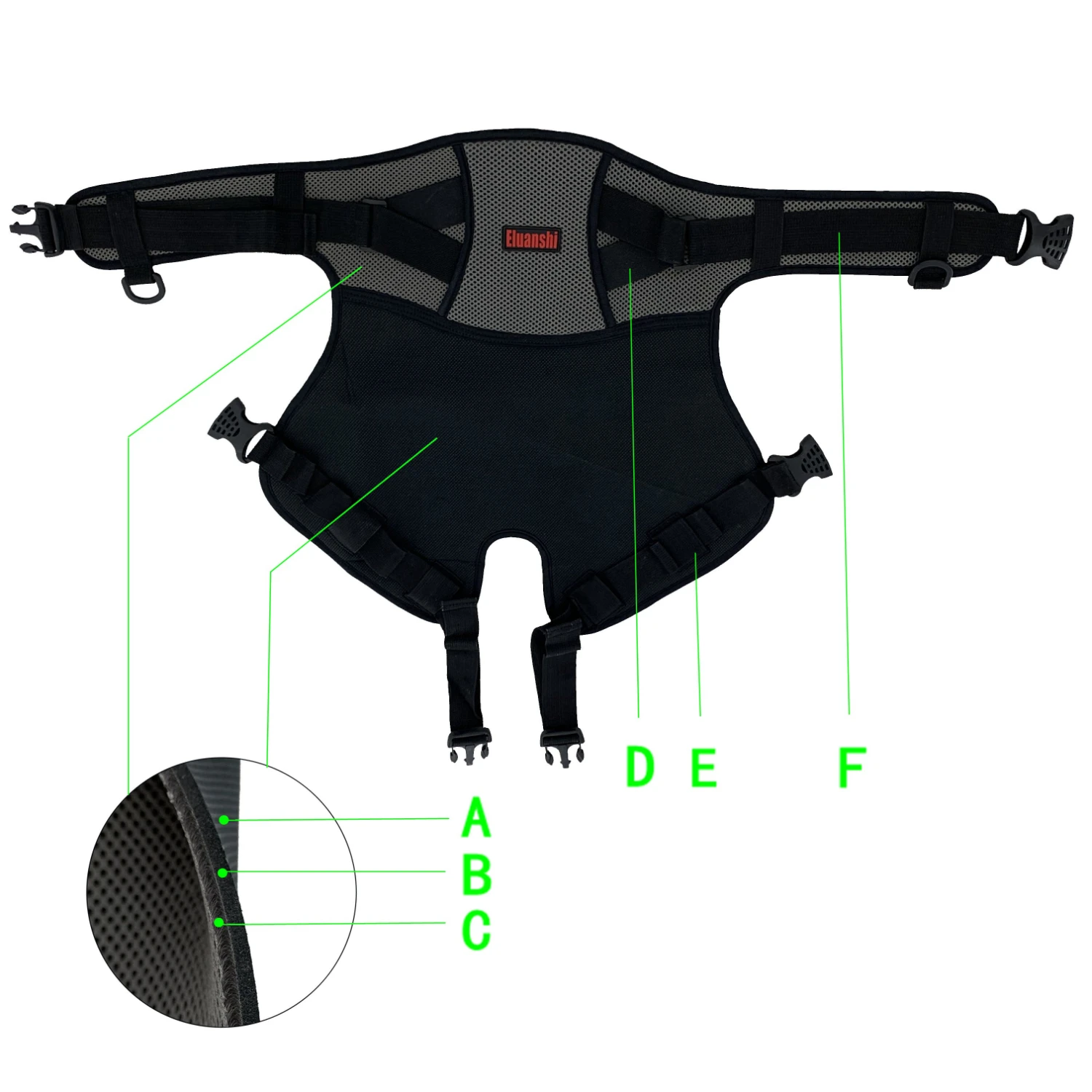 Rock sit-cojín para silla de pesca, alfombrilla para asiento de barco, aparejos de caña ligera, carrete, zapatos, señuelos, cabeza de plantilla, equipo para acampar al aire libre - imagen 3