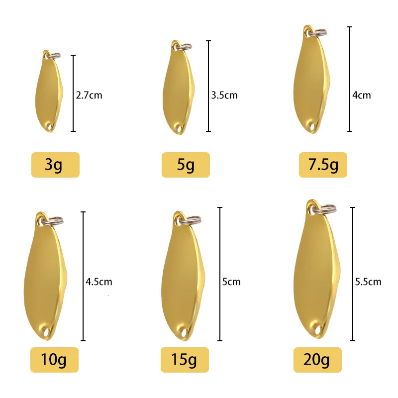 Señuelos De cebo De Metal para Pesca, anzuelos De lubina De 3-20g, 2019 peso, artilugios De Pesca falsos, cuchara De Lucio, señuelos De agua salada - imagen 4