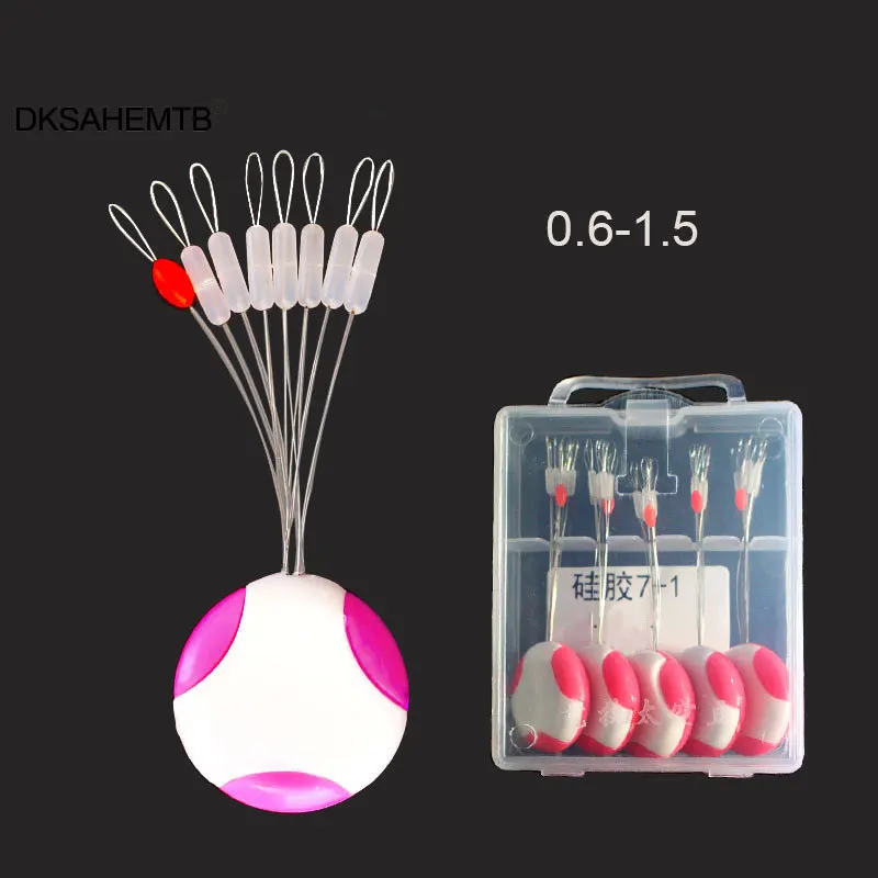 5 uds pesca tapón de silicona de flotador de la línea de pesca se detiene Space Bean pesca cebo accesorios MJ - imagen 5