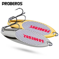 PROBEROS Spoon Silver Lubina 1-60g - Anzuelo Jig Integrado