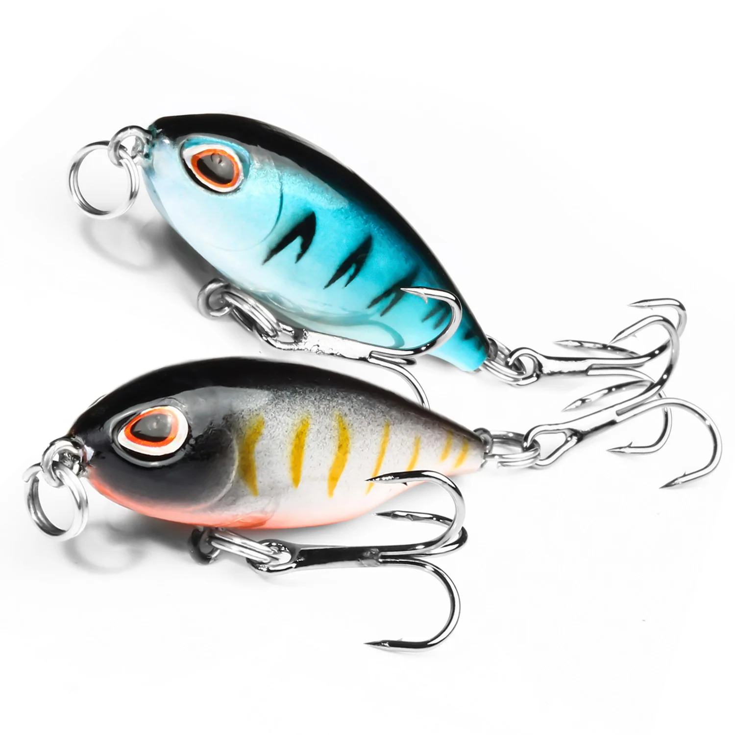 BAKAWA Minnow Wobblers-señuelo de Pesca de Lucio, 5cm, 3,8g, cebo Artificial duro, Swimbait, Mini Crankbaits, aparejos, carpa, cuchara giratoria - imagen 5