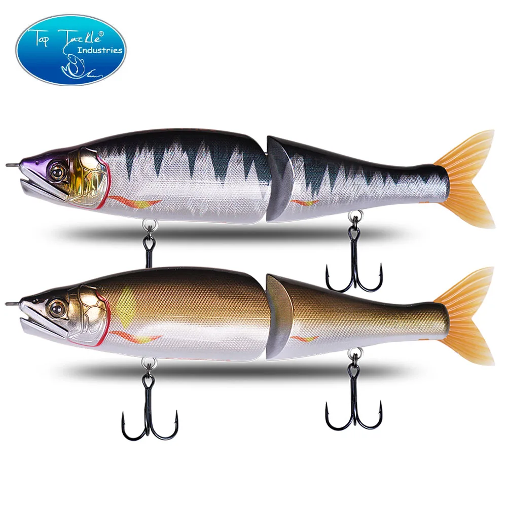Swimbait artificial lento se hunde de señuelo de pesca 220mm nuevo bebé bajo Color bajos grandes pesca carnadas con articulaciones por Pike musky wobbler - imagen 2