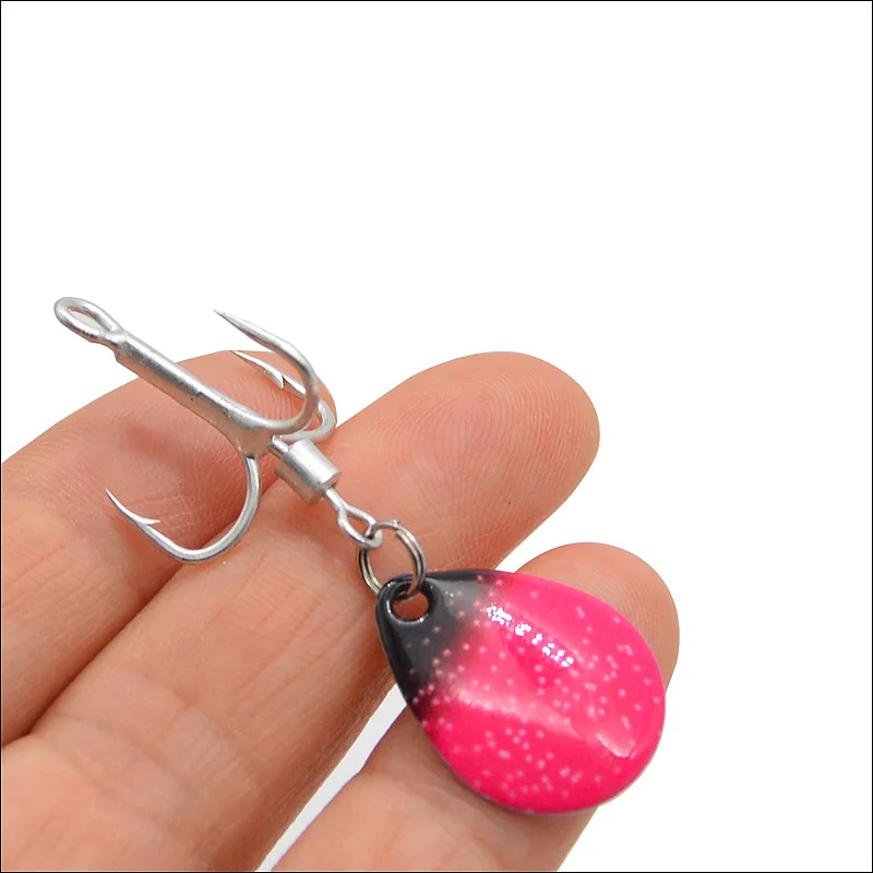 Anzuelo triple y cucharas ruidosas con gancho de lentejuelas rotante - imagen 3