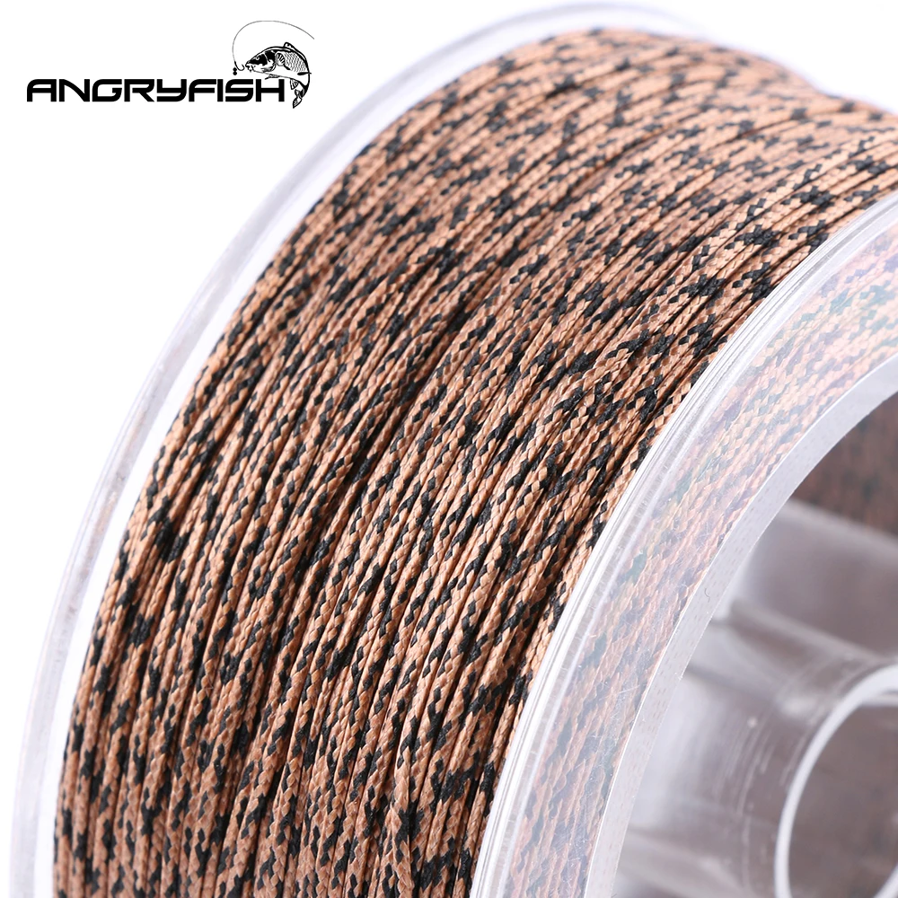 Sedal trenzado PE camuflaje Angryfish – 12 hebras para carpa - imagen 3
