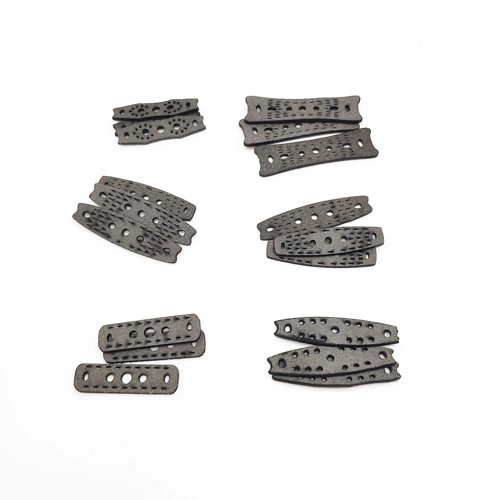 30 Uds. Bolsa para tirachinas banda de goma plana cuero PU accesorios de tiro de caza al aire libre - imagen 5