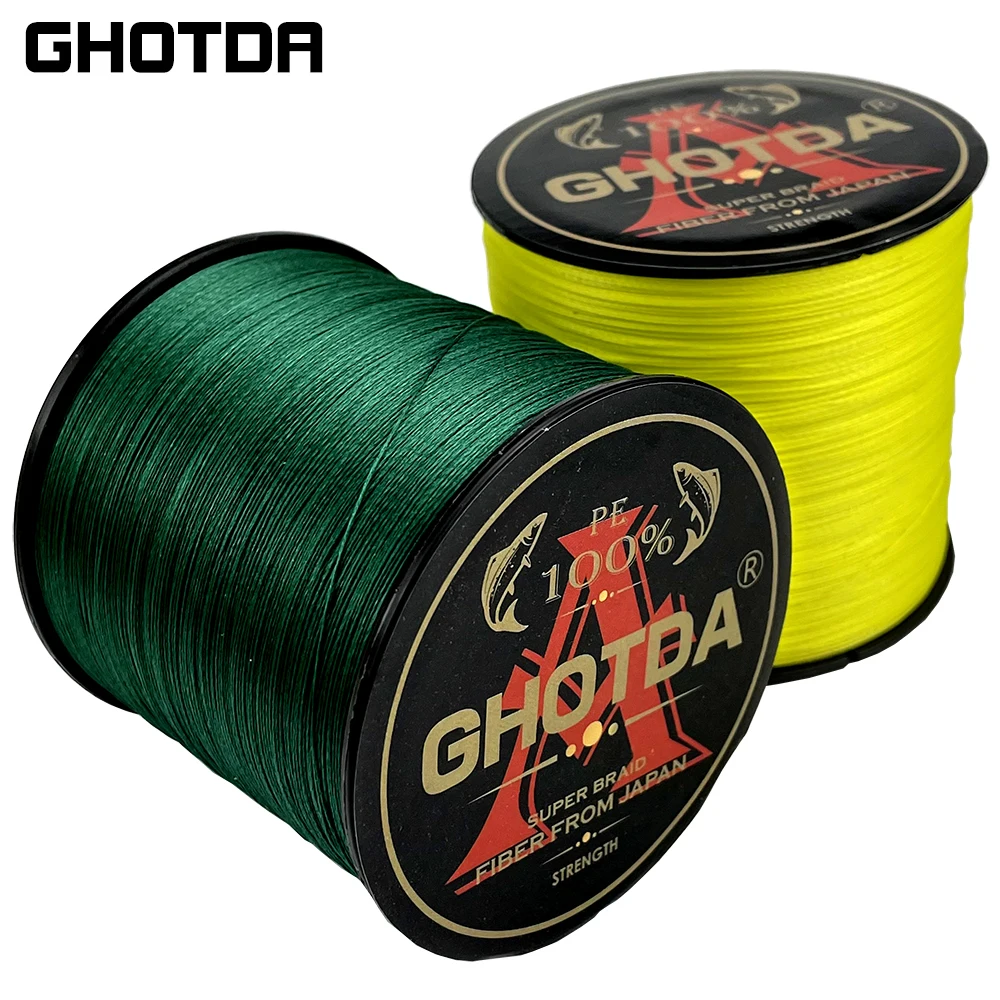 GHOTDA-sedal de pesca trenzado Multicolor, 9 hebras, 300M/500M, Multifilamento para agua salada, diámetro 0,14-0,55mm - imagen 3