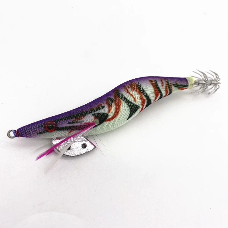 Señuelo luminoso de madera para pesca, anzuelo de pulpo, paraguas de sepia, calamar, jigging, 10 unidades, 4g/12cm - imagen 4