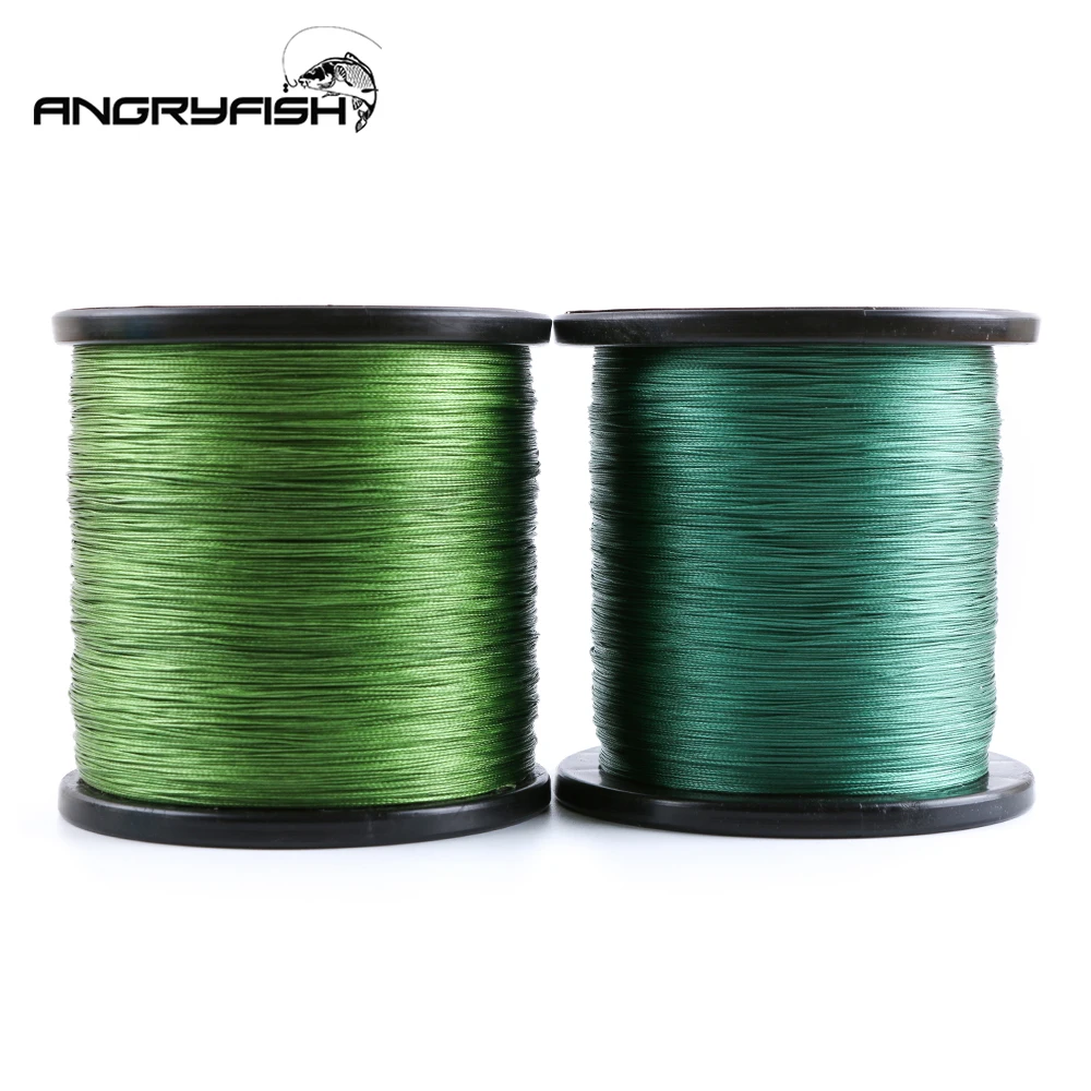 Angryfish 1000 metros 8x hilo de pescar trenzado 8 colores línea súper PE resistente al desgaste - imagen 4