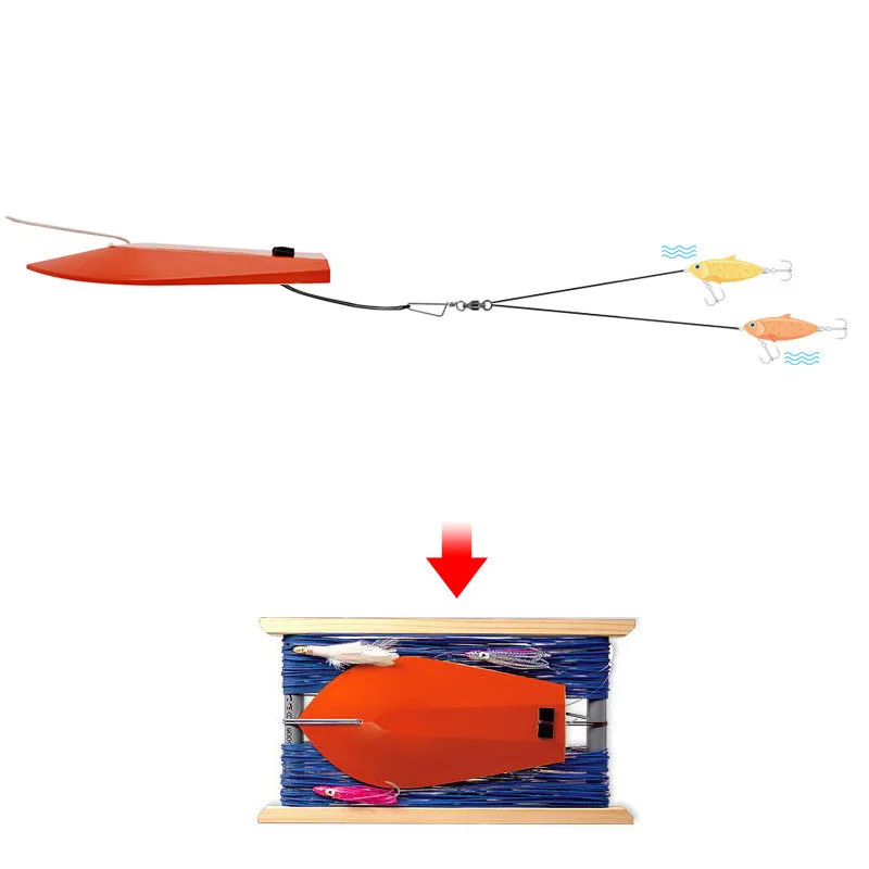 Tablero de buceo para pesca en barco, colector de agua, aparejos de pesca de curricán oceánico, tamaño 7 #   8 #   9 # - imagen 4