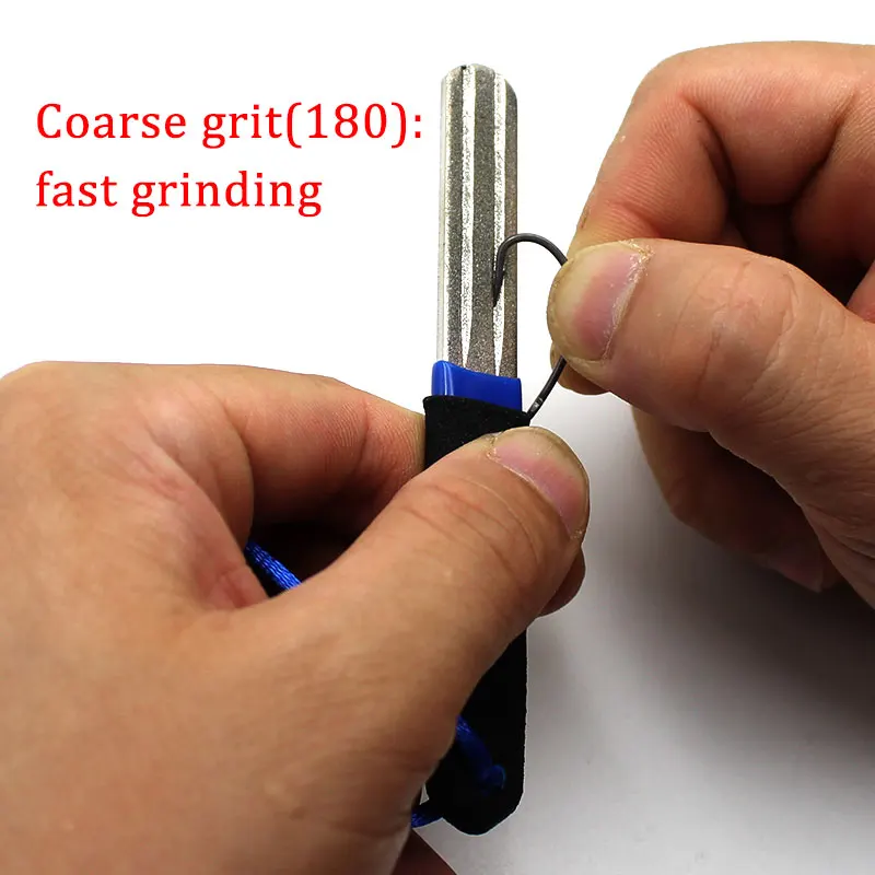 Afilador de anzuelos de pesca de doble ranura, herramienta de pesca de carpa, accesorios de pesca, 1 unidad - imagen 4