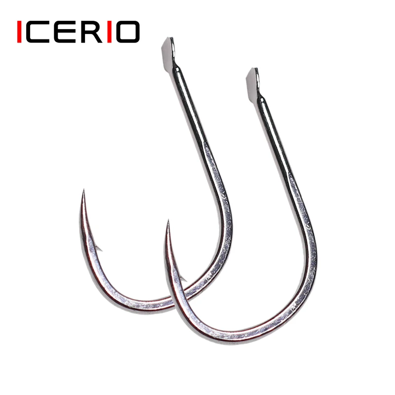 ICERIO Anzuelos para pesca con mosca – Anticorrosión, círculo único - imagen 2