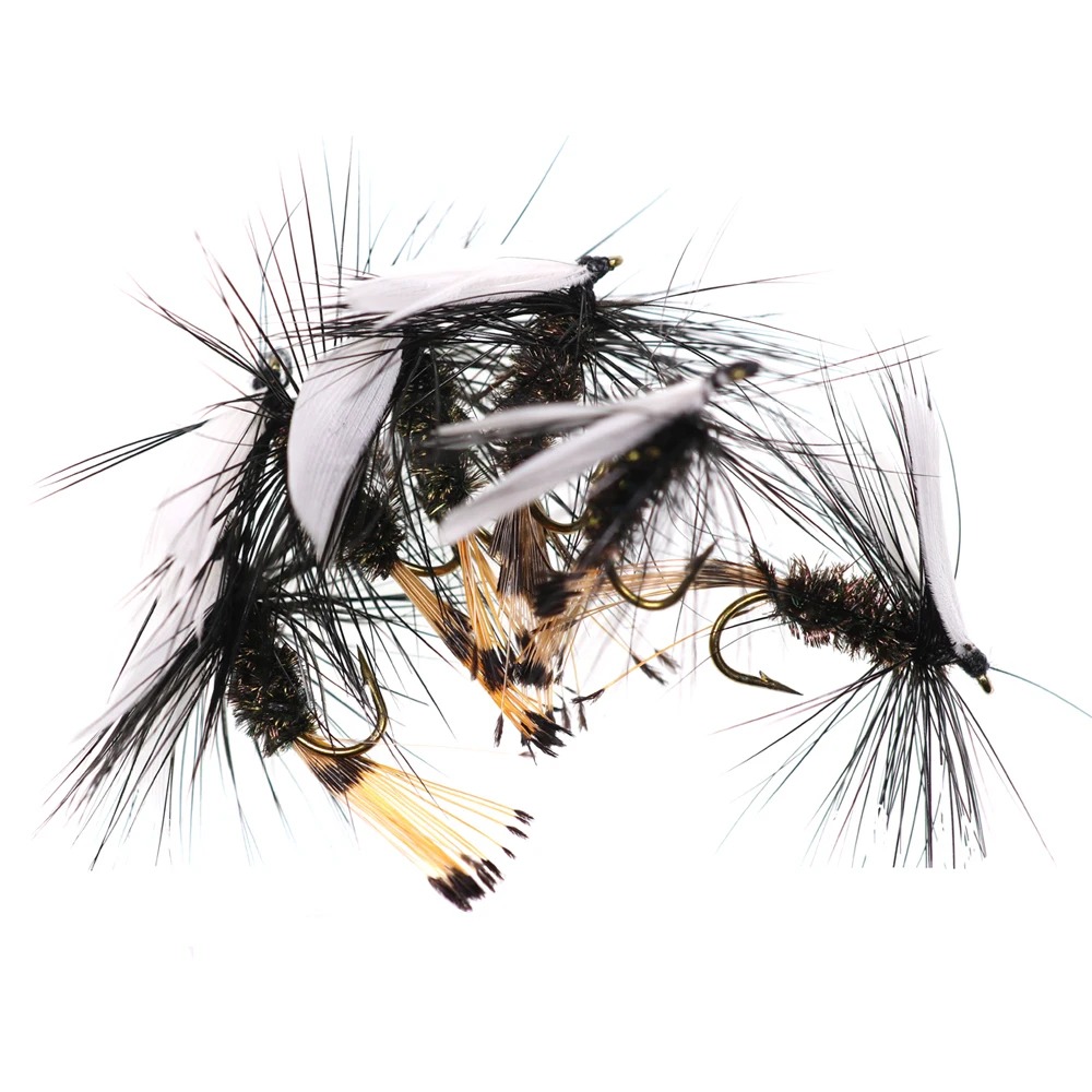 ICERIO-señuelo de pesca con mosca húmeda, cola de faisán, Larva, ninfa, gancho de atado de moscas, trucha, 6 uds., #10 - imagen 4