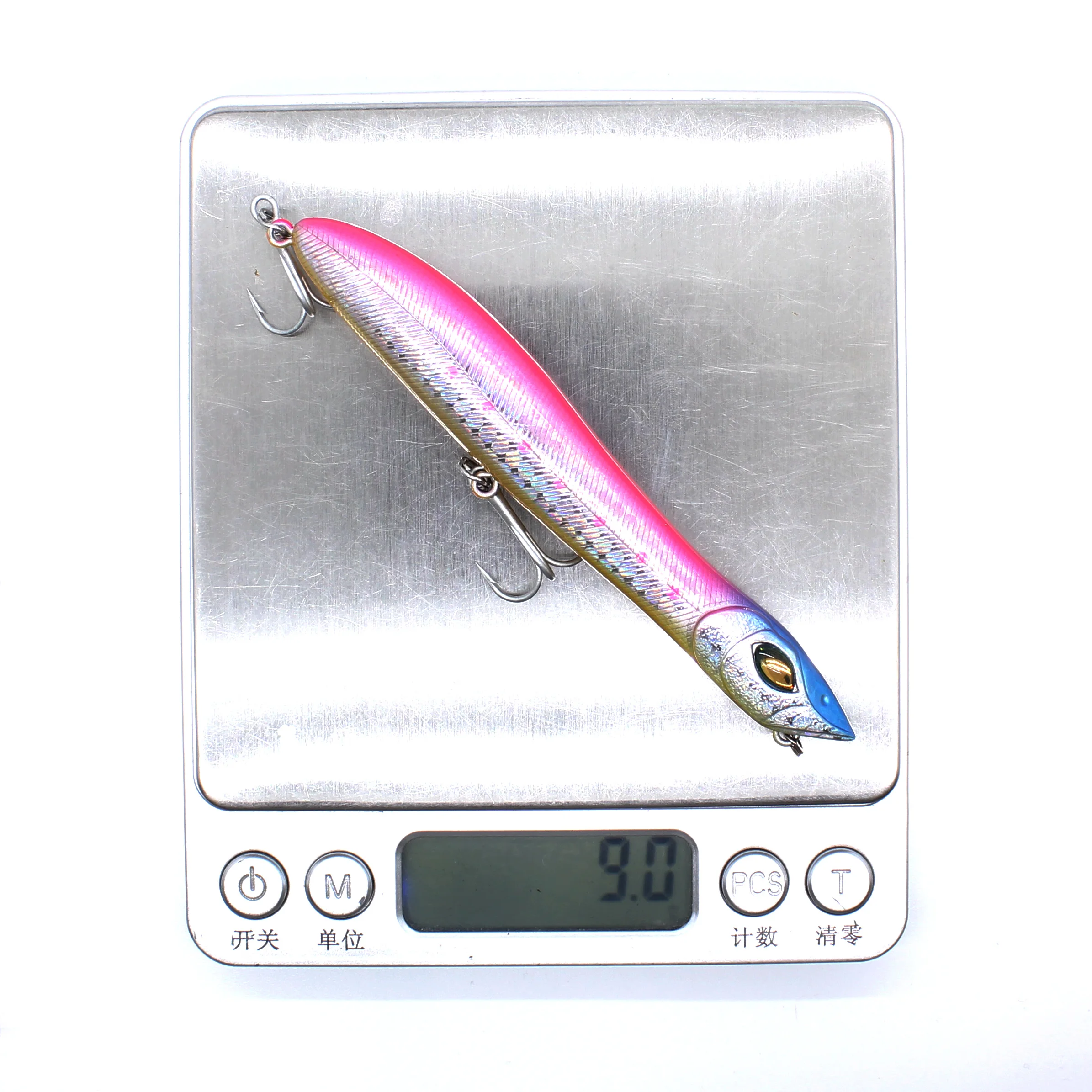 AOCLU-señuelo de pesca de 105mm, 9g, cebo duro de larga distancia, cabeza de serpiente, ojos malvados 3D - imagen 5