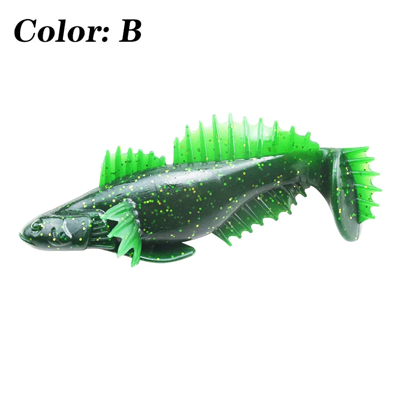 WDAIREN-Cebo suave 3D perfecto para pesca, 11cm, 19,5g, plástico de silicona, Swimbait, Shad Crankbait, uso para aparejos de pesca - imagen 4