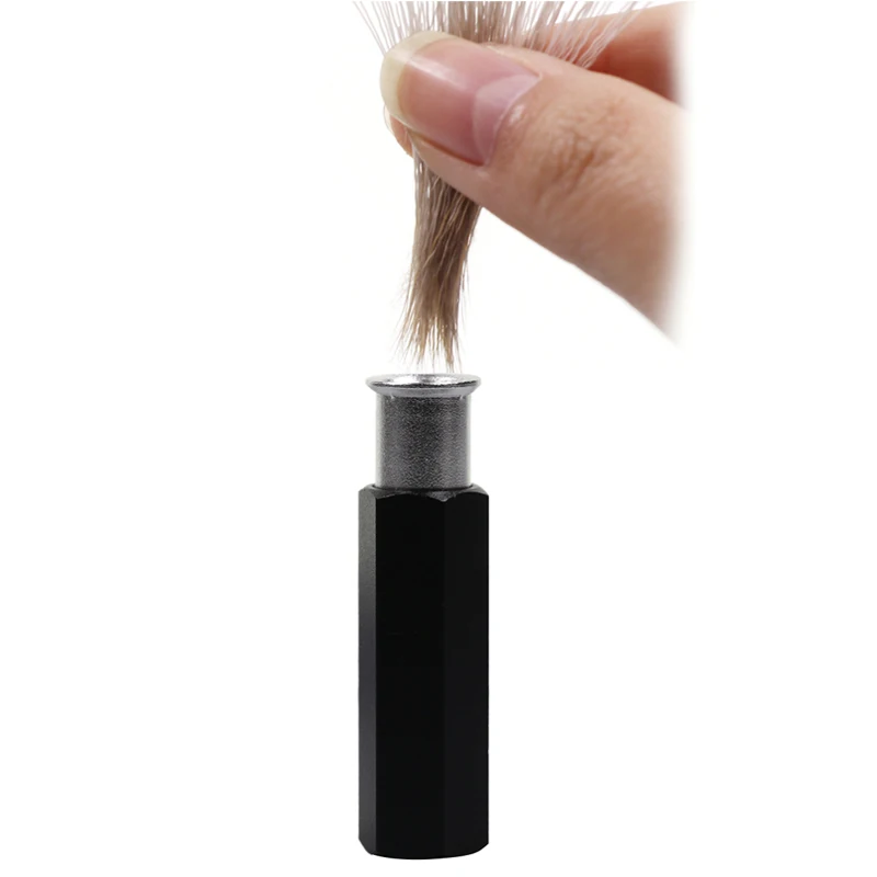 Bimoo-apilador de pelo de Material de pesca con mosca, pluma de pelo de Metal, hilo de atado, herramienta de nivel de ala de mosca, 1 unidad - imagen 5