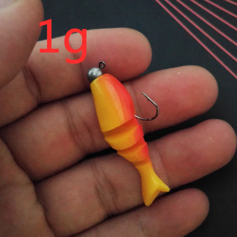 Vinilo articulado Gold Fish para Lubina y Jigging en 4 secciones - imagen 4