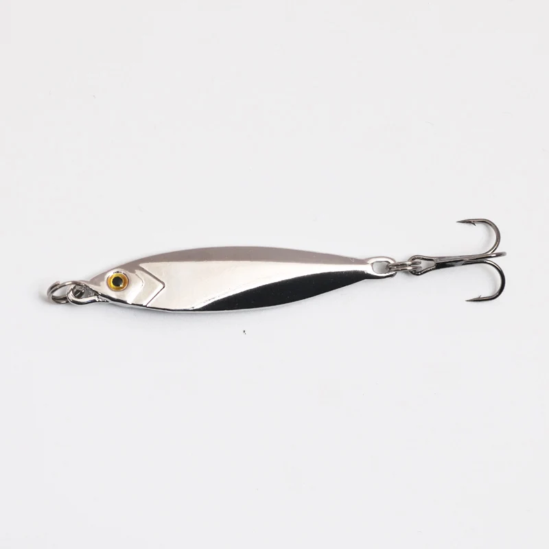 POETRYYI-señuelo de pesca de Metal, 1 unidad, 12g/16g/22g, cuchara, cebo duro, lentejuelas con gancho triple, Wobbler Spinner 50