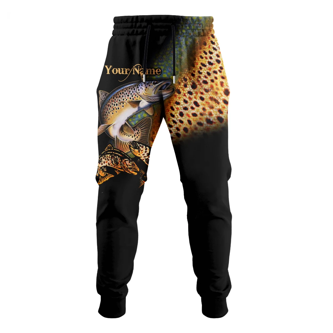 Hermosos pantalones de hombre con estampado 3D personalizado de Pike/Bass/Carp/Trout, pantalones de moda de otoño, pantalones para correr informales de otoño, CK-05 - imagen 3