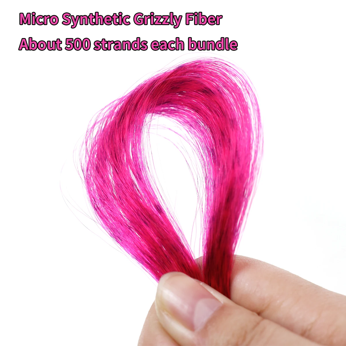 Piezas de pelo sintético de cebra para atar, serpentinas de Lucio, material de atado de moscas, cola buck, agua salada, pececillos, fibra de moscas, 2 uds. - imagen 4