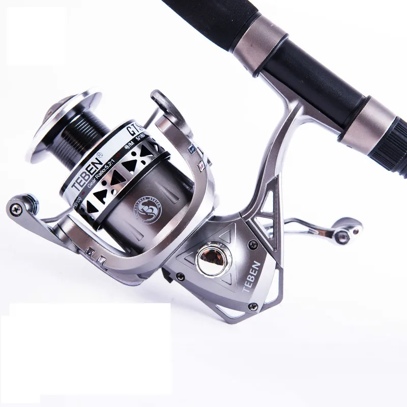 Trollling-carrete giratorio CNC para pesca de carpa, rueda de aluminio, ruedas distantes, Rock, cuñas, 5,2: 1, 8BBs - imagen 2