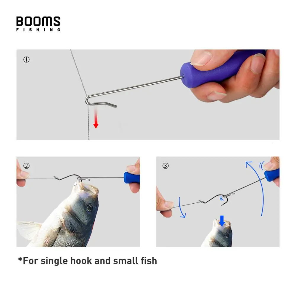 Booms Fishing R05 removedor de anzuelos para agua salada, agua dulce, anzuelo de 7 pulgadas, accesorios de herramientas de pesca de extracción rápida - imagen 5