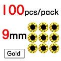 9mm Gold 100pcs