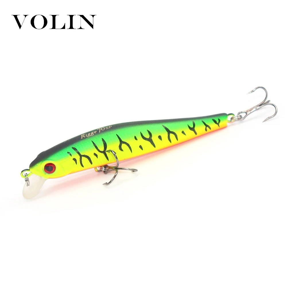 VOLIN 1 pieza nuevo sistema de freno magnético pesca Wobbler 70mm 5g cebo duro Minnow cebo Artificial Swimbait para Lucio perca - imagen 4