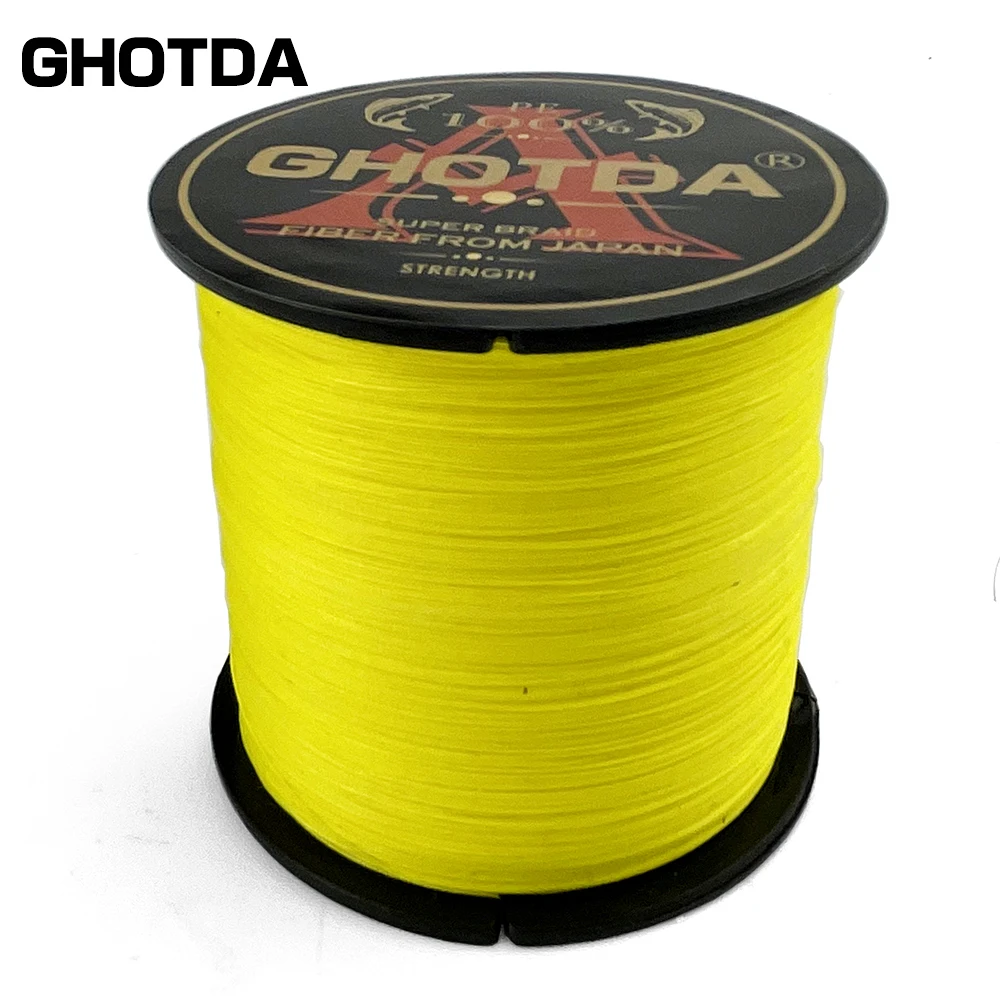 GHOTDA-Hilo de pescar trenzado, 300M, 4 hebras, 8 hebras, PE, multifilamento para pesca de carpa - imagen 5