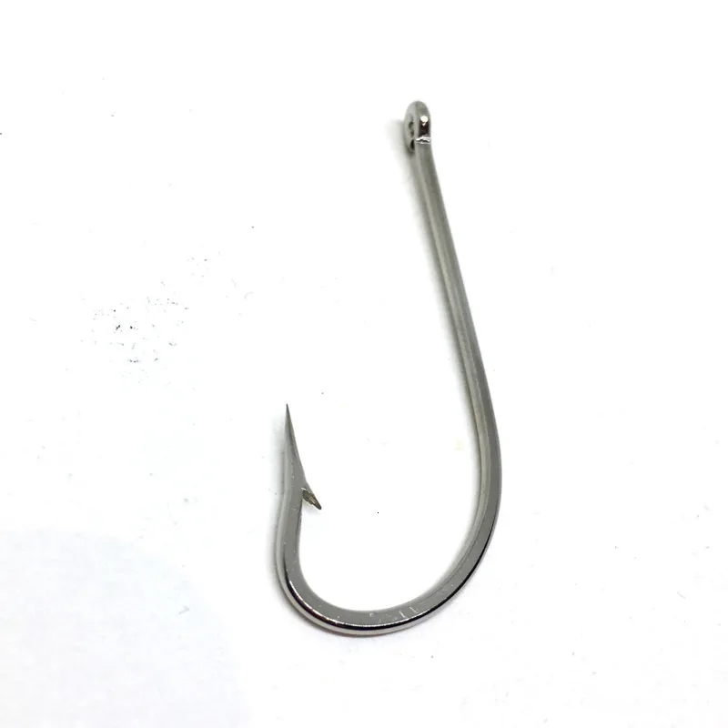 1000 Uds venta al por mayor Uds./lote anzuelos con mango largo agujero de ojos anzuelo de púas hipocampo pomfret perca aparejos de Pesca Pesca Peche - imagen 4