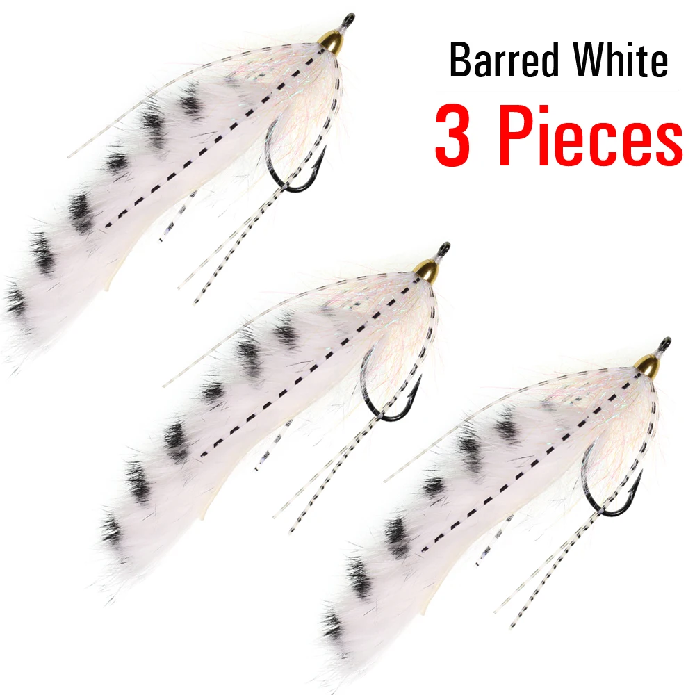 3pcs Barred White