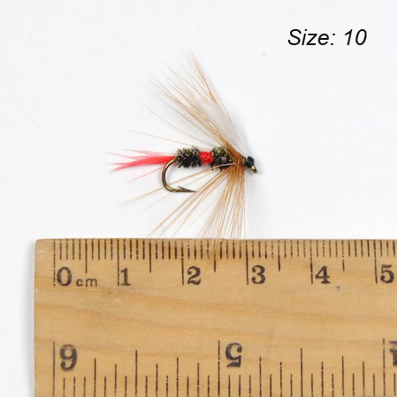 Wifreo-señuelo de pesca con mosca para trucha, cebo de moscas secas, tamaño #10, 10 piezas - imagen 2