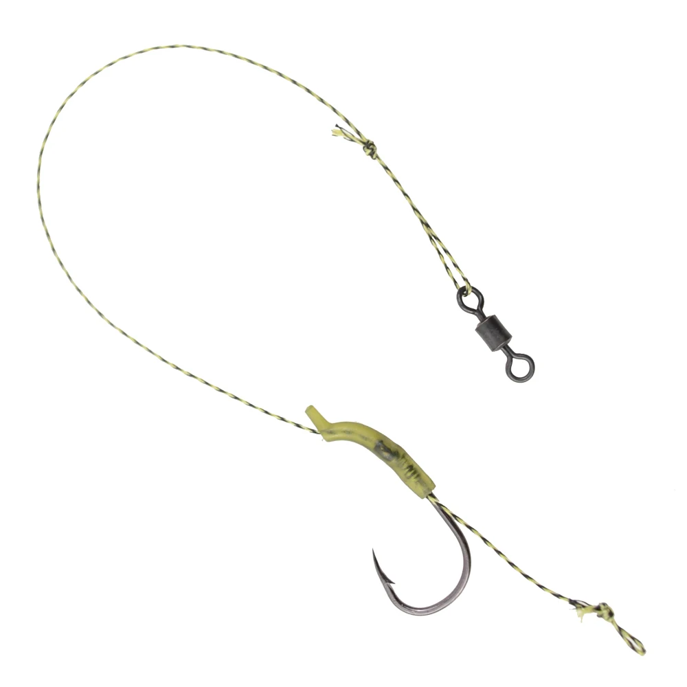 3 anzuelos de pesca de carpa, aparejo de pesca listo para usar con anzuelo y topes Boilie, aparejos de pesca terminales - imagen 2