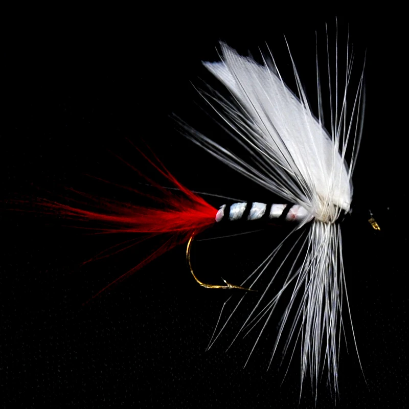 ICERIO-SEÑUELOS de pesca con mosca, 6 unidades, #10, ala blanca, Mayfly, moscas húmedas, trucha - imagen 2