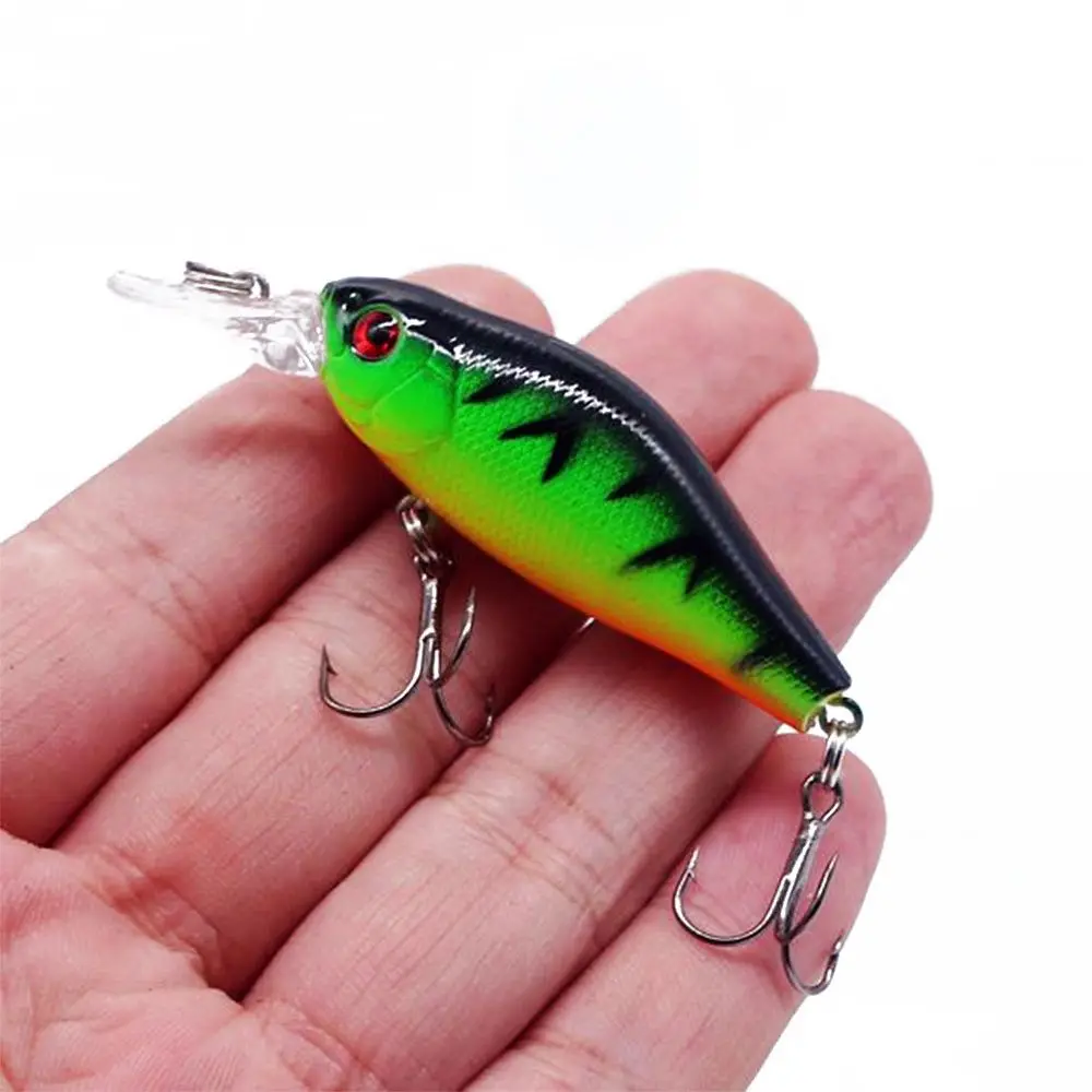 Señuelo de pesca Crankbait, cebo duro Artificial, Wobbler flotante para Lucio, manivela realista, Swimbait, aparejos de pesca, 1 Uds., 8g, 7cm - imagen 2