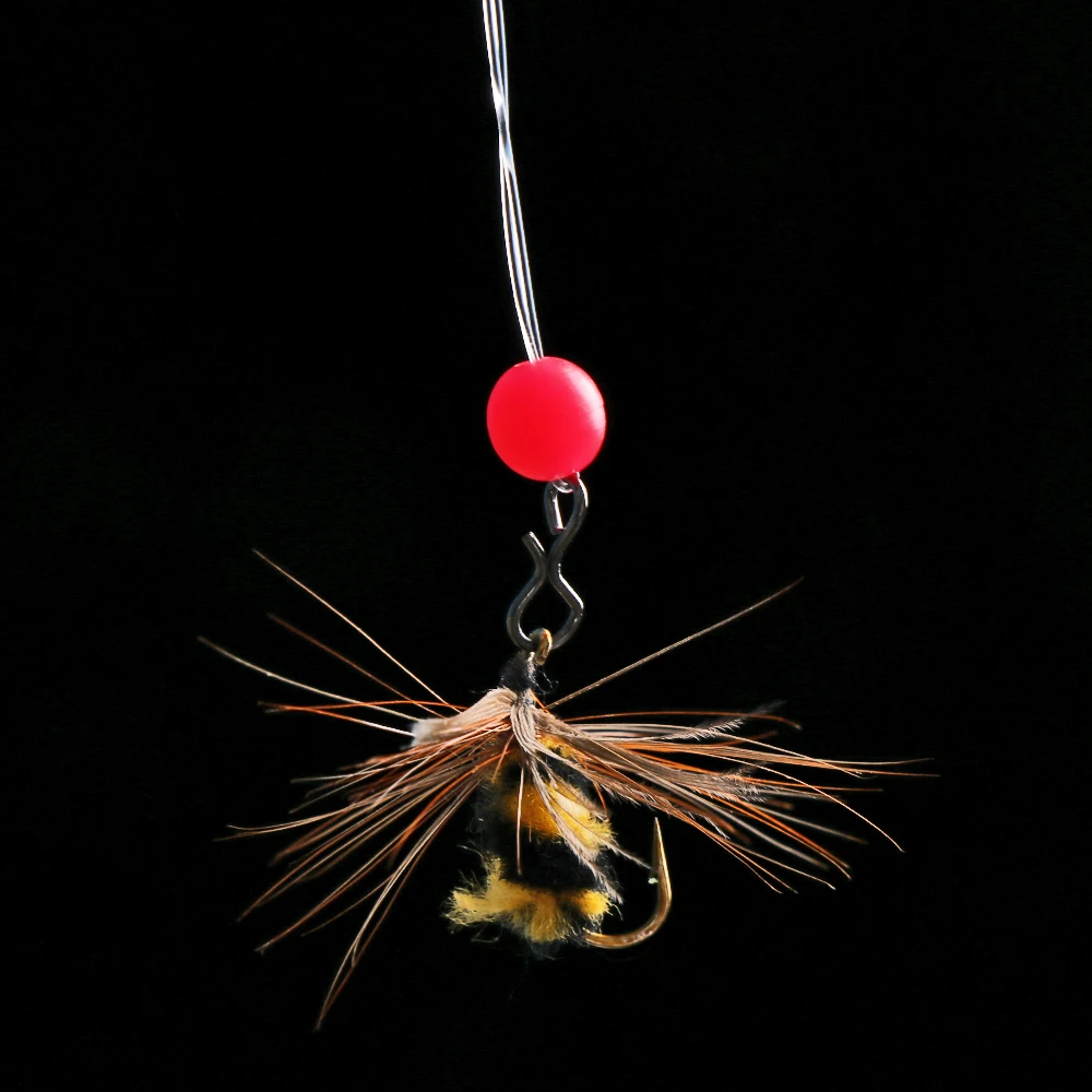 Lote de 100 unidades de Señuelos de Pesca, cuentas redondas luminosas para aparejos de pesca, verde, rojo y blanco, 3mm-12mm - imagen 3